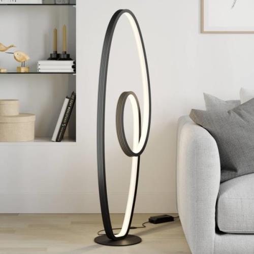 Lucande Bronwyn LED-golvlampa