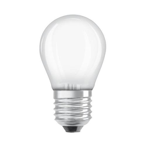 OSRAM LED-lampa droppe matt E27 3,8W 2700K 806lm