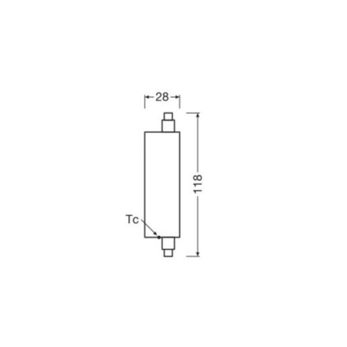 OSRAM LED-rörlampa R7s 20W rörlampa 3 000K 300°