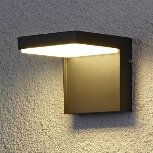 Lucande Modern LED-utomhusvägglampa Rachel av aluminium