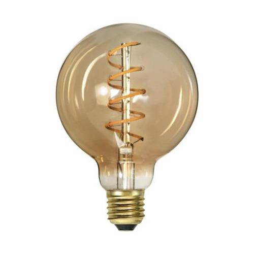 STAR TRADING LED-lampa Spiral Filament G95 E27 3,2 W bärnstensfärgad d...