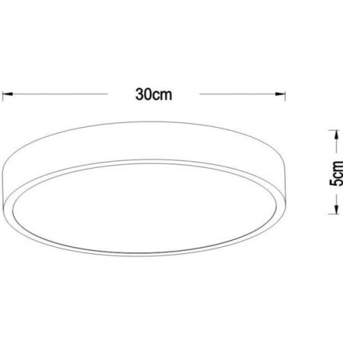 Lucide LED-taklampa Unar, guld matt, Ø 30 cm