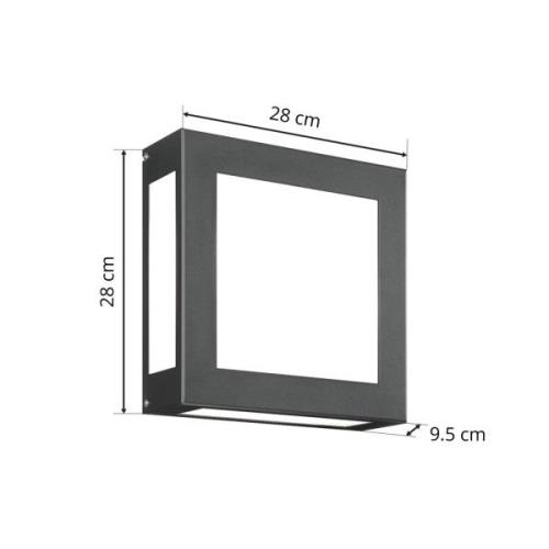 CMD Sensor-LED-utomhusvägglampa Aqua Legendo antracit