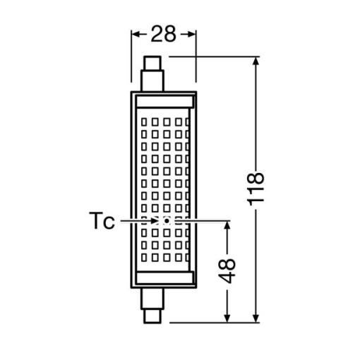 OSRAM LED-lampa R7s 19W 2 700 K dimbar