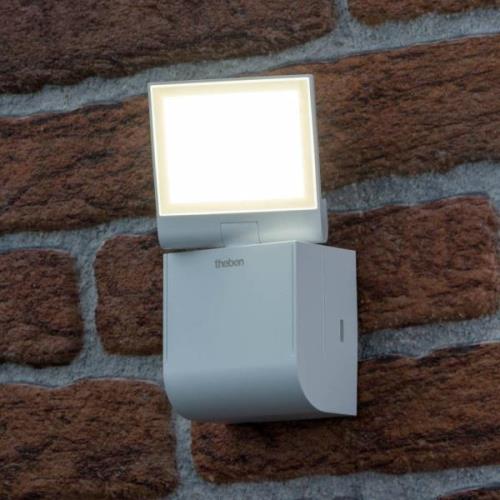 Theben LED-utomhusvägglampa theLeda S8-100L, vit, 4000 K