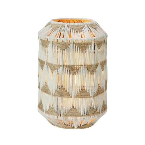 Markslöjd Ano bordslampa, höjd 35 cm, textil, beige/brun