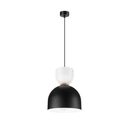 Lamkur Lighting Clementine hänglampa, svart/vit, 1 lampa, E27