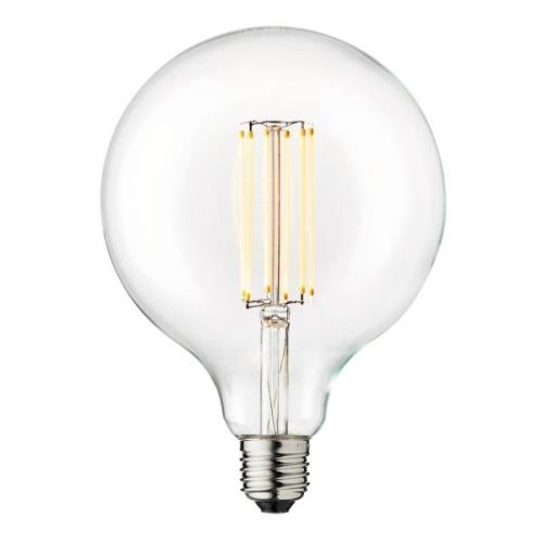 DESIGN BY US LED-lampa Globe, E27, Ø 12,5 cm, 3,5 W, 2 200 K, dimbar