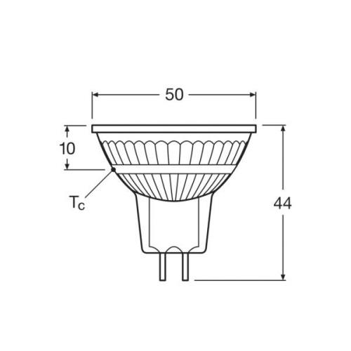 OSRAM LED-reflektor, GU5,3, 6,5 W, 12 V, 2.700 K, 120°