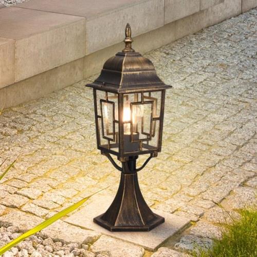 Trio Lighting Volturno piedestallampa, rostfärgad, höjd 47 cm, alumini...