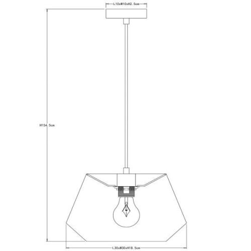 Lucide Hänglampa Jessica, terrakotta, 1 lampa, Ø 30cm, bomull