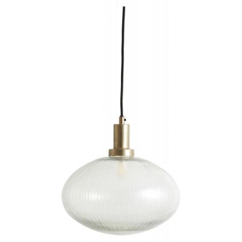 Nordal - BONA lamp, clear glass w/grooves