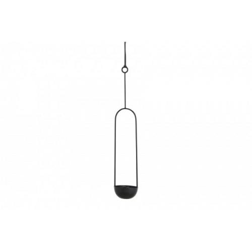 Nordal - KOBBA candle holder f/hanging, black