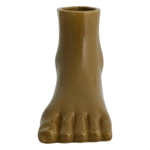 Nordal - ARUBA foot, vase, olive