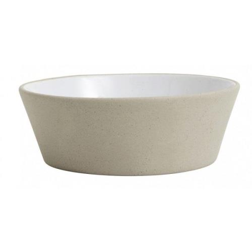 Nordal - Stoneware bowl, beige/white, S