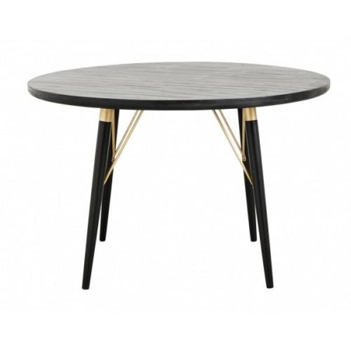 Nordal - Dining table, round, black wood