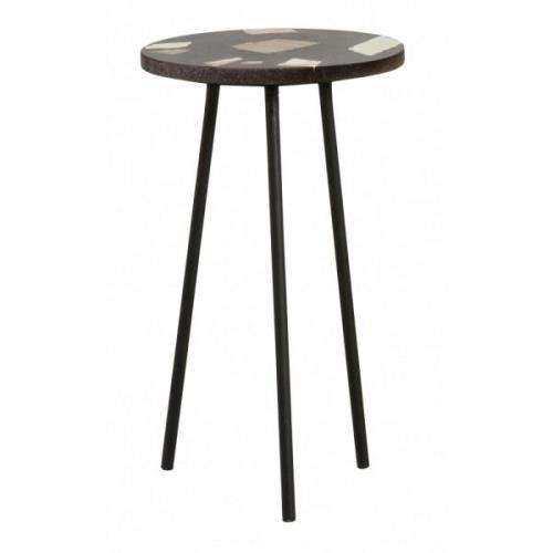 Nordal - TERRAZZO side table, black w/colours