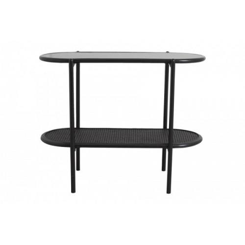 Nordal - SURMA side table, 2 shelves, black