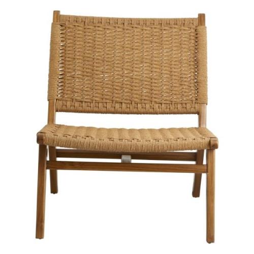 Nordal - CLUB lounge chair, teak/weaving