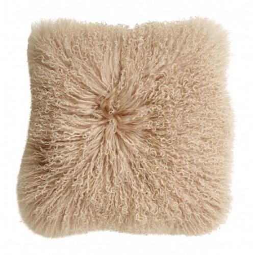 Nordal - Lamb fur cushion cover, soft pink