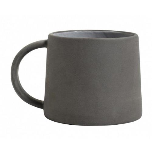 Nordal - Stoneware mug, black/white