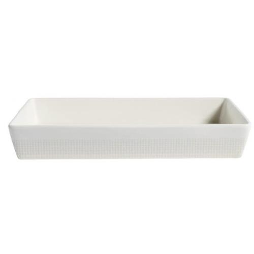 Nordal - GRAPHIC oven dish, large, white/sand