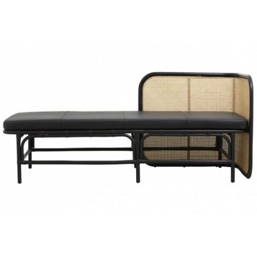 Nordal - GLOMMA day bed w/black leather mattress