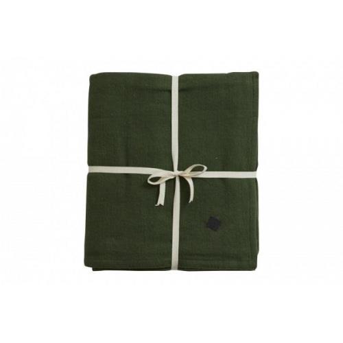 Nordal - YOGA cotton blanket, dark green