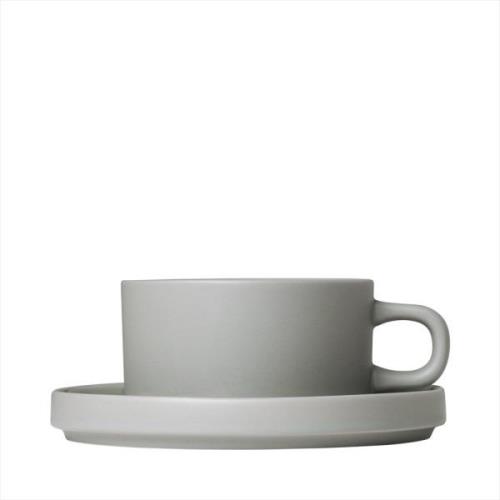 Blomus - MIO,Set med 2 temuggar & fat, 4 pcs. Mirage Grey