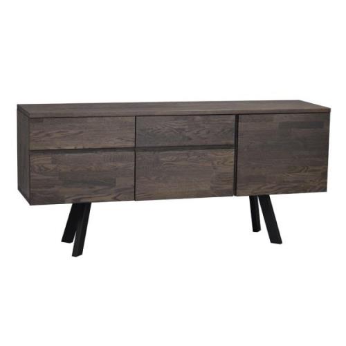 Rowico Home - Fred sideboard mörkbrun ek/svart