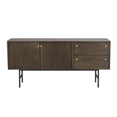 Rowico Home - Clearbrook sideboard 160 brun ek/svart metall