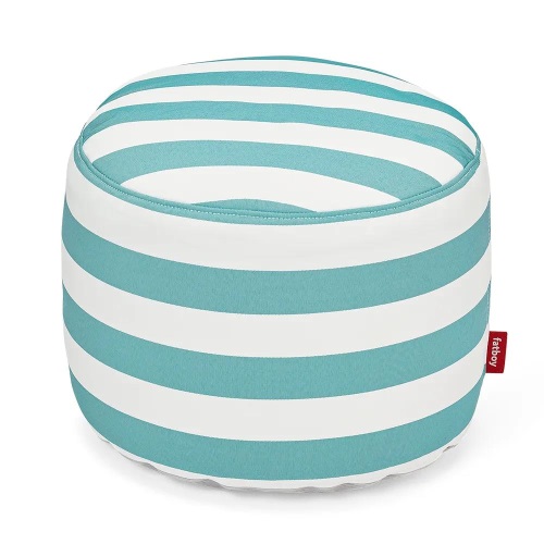 Fatboy, Point outdoor pouf stripe azur