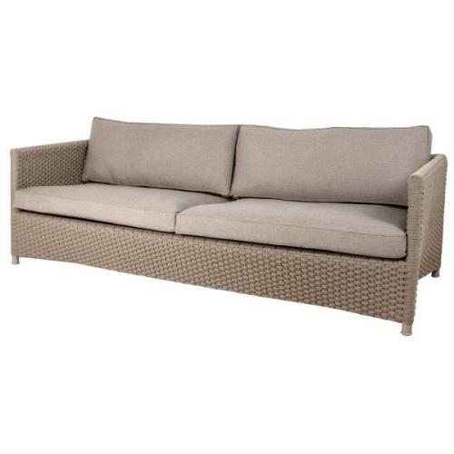 Cane-line, Diamond 3-Sits Soffa Taupe