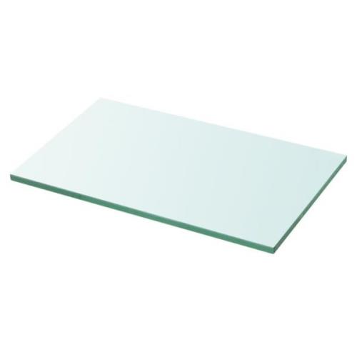 vidaXL Hyllplan glas genomskinlig 30x15 cm