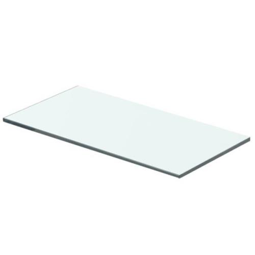 vidaXL Hyllplan glas genomskinlig 40x15 cm