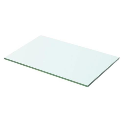 vidaXL Hyllplan glas genomskinlig 50x25 cm