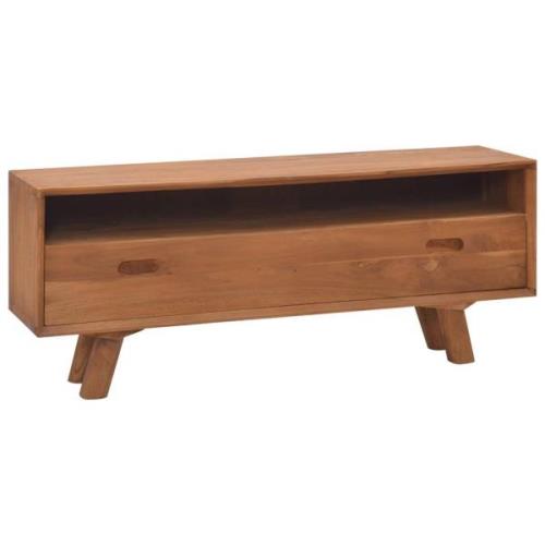 vidaXL TV-bänk 110x30x45 cm massiv teak