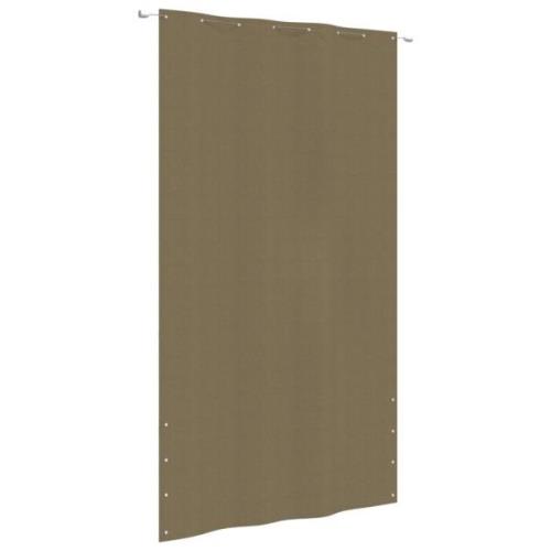 vidaXL Balkongskärm taupe 160x240 cm oxfordtyg