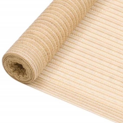 vidaXL Insynsskyddsnät beige 1,5x25 m HDPE 195 g/m²