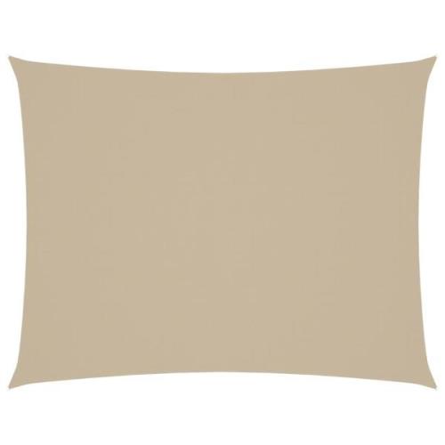 vidaXL Solsegel oxfordtyg rektangulärt 3x4,5 m beige