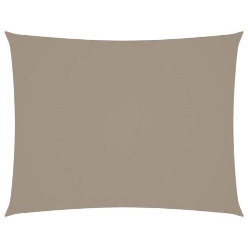 vidaXL Solsegel oxfordtyg rektangulärt 5x6 m taupe