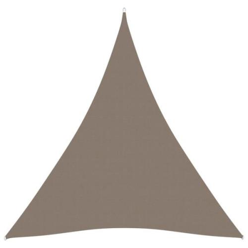 vidaXL Solsegel oxfordtyg trekantigt 3,6x3,6x3,6 m taupe