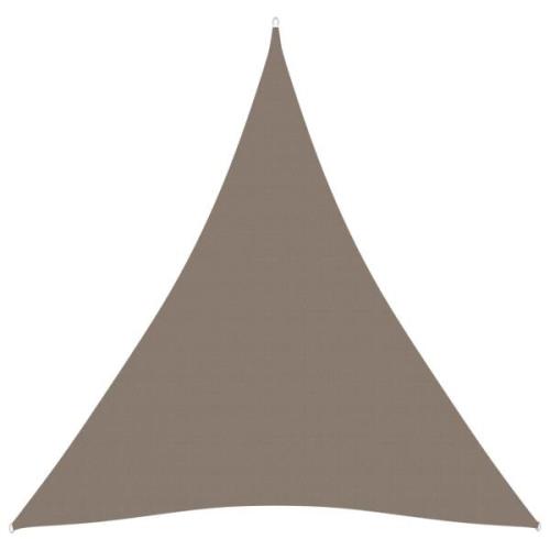 vidaXL Solsegel Oxfordtyg trekantigt 4,5x4,5x4,5 m taupe
