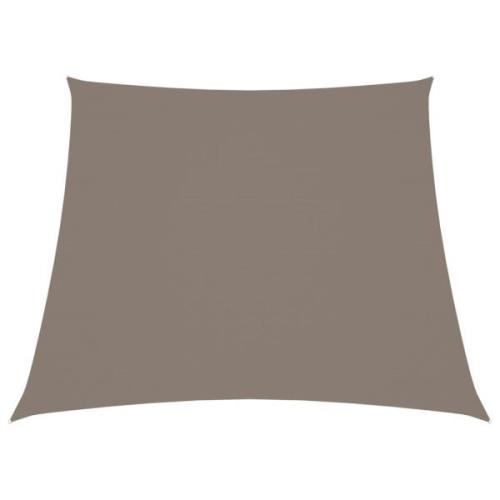 vidaXL Solsegel oxfordtyg trapets 2/4x3 m taupe