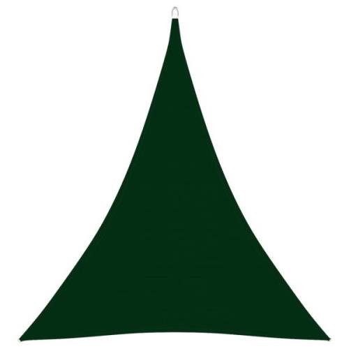 vidaXL Solsegel oxfordtyg triangulärt 4x5x5 m mörkgrön