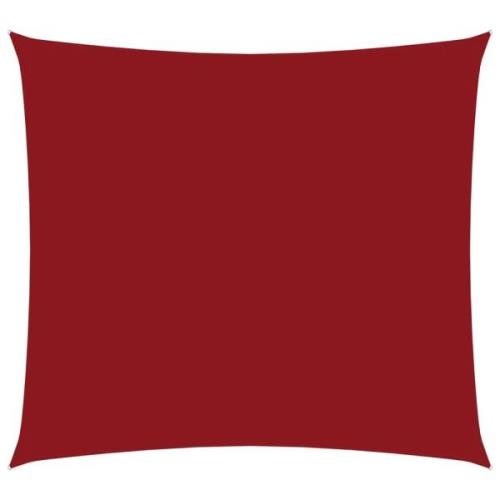 vidaXL Solsegel oxfordtyg fyrkantigt 3x3 m röd