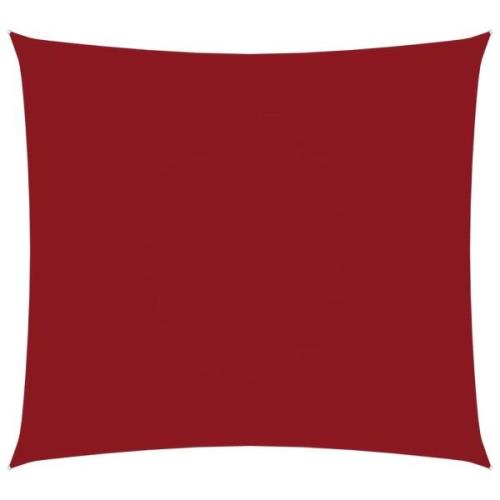 vidaXL Solsegel oxfordtyg fyrkantigt 4x4 m röd