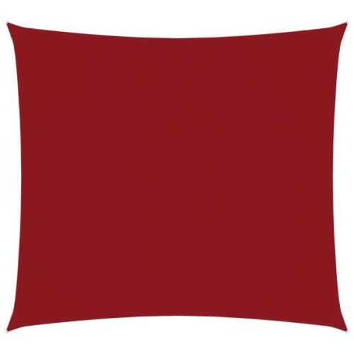 vidaXL Solsegel oxfordtyg fyrkantigt 5x5 m röd