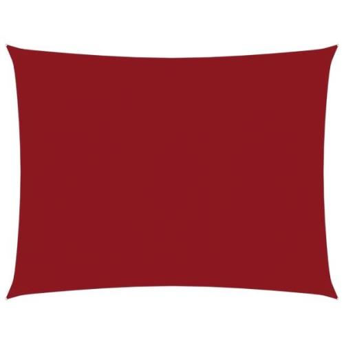 vidaXL Solsegel oxfordtyg rektangulärt 2,5x3,5 m röd