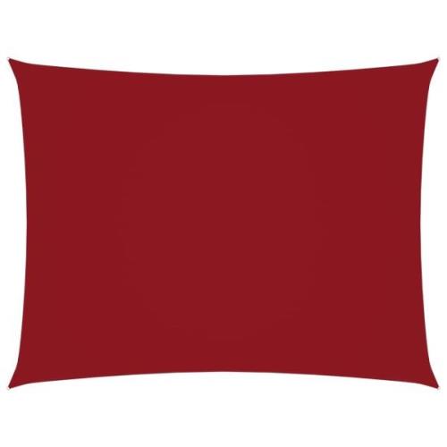 vidaXL Solsegel oxfordtyg rektangulärt 3,5x4,5 m röd
